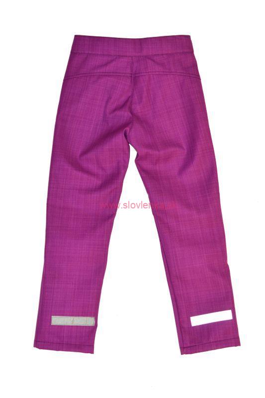 Detské nohavice bambusový softshell - na cvok - ostružina/mandalové trojúhelníky, veľ.122-134