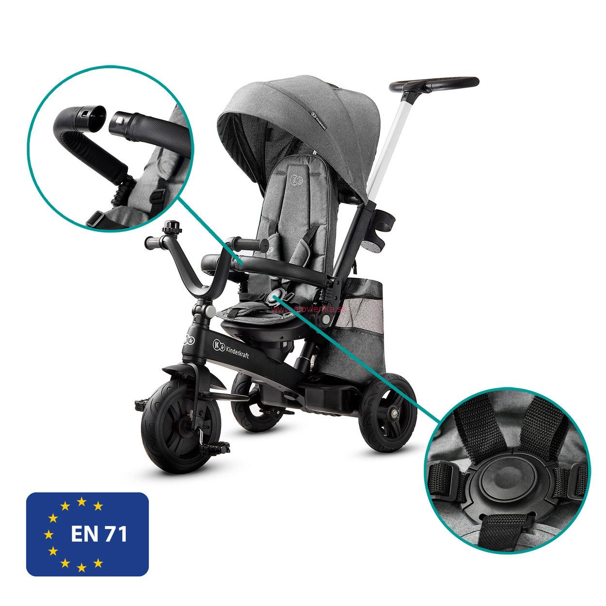 Trojkolka  Kinderkraft  Easytwist - Midnight Green