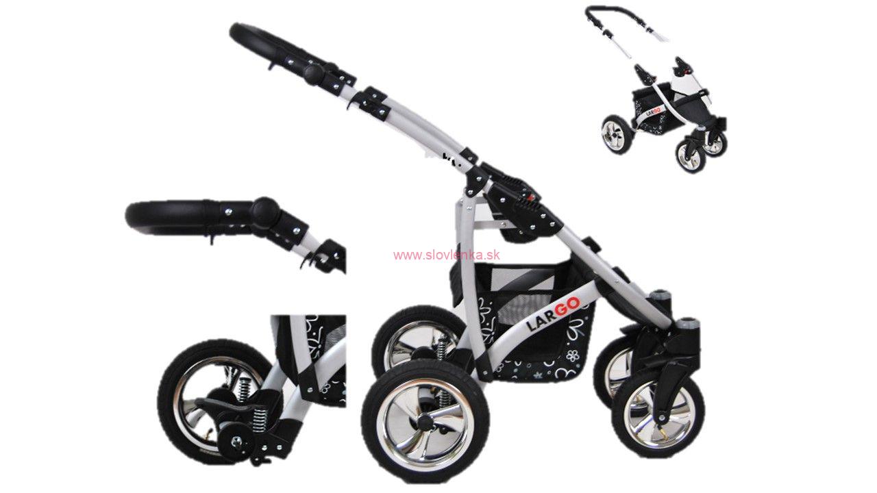 Kombinovaný kočík Raf-pol Largo - Green OWL (3-kombinácia)