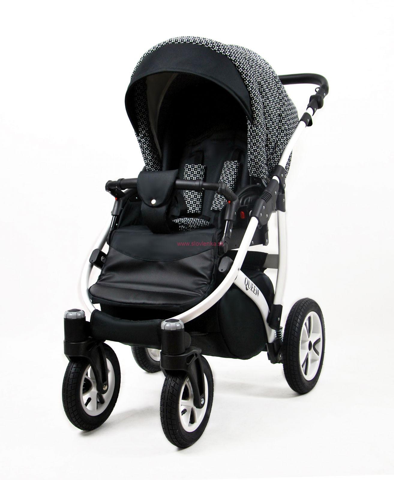 Kombinovaný kočík Raf-pol Queen - Elegance Chilli (2-kombinácia) 