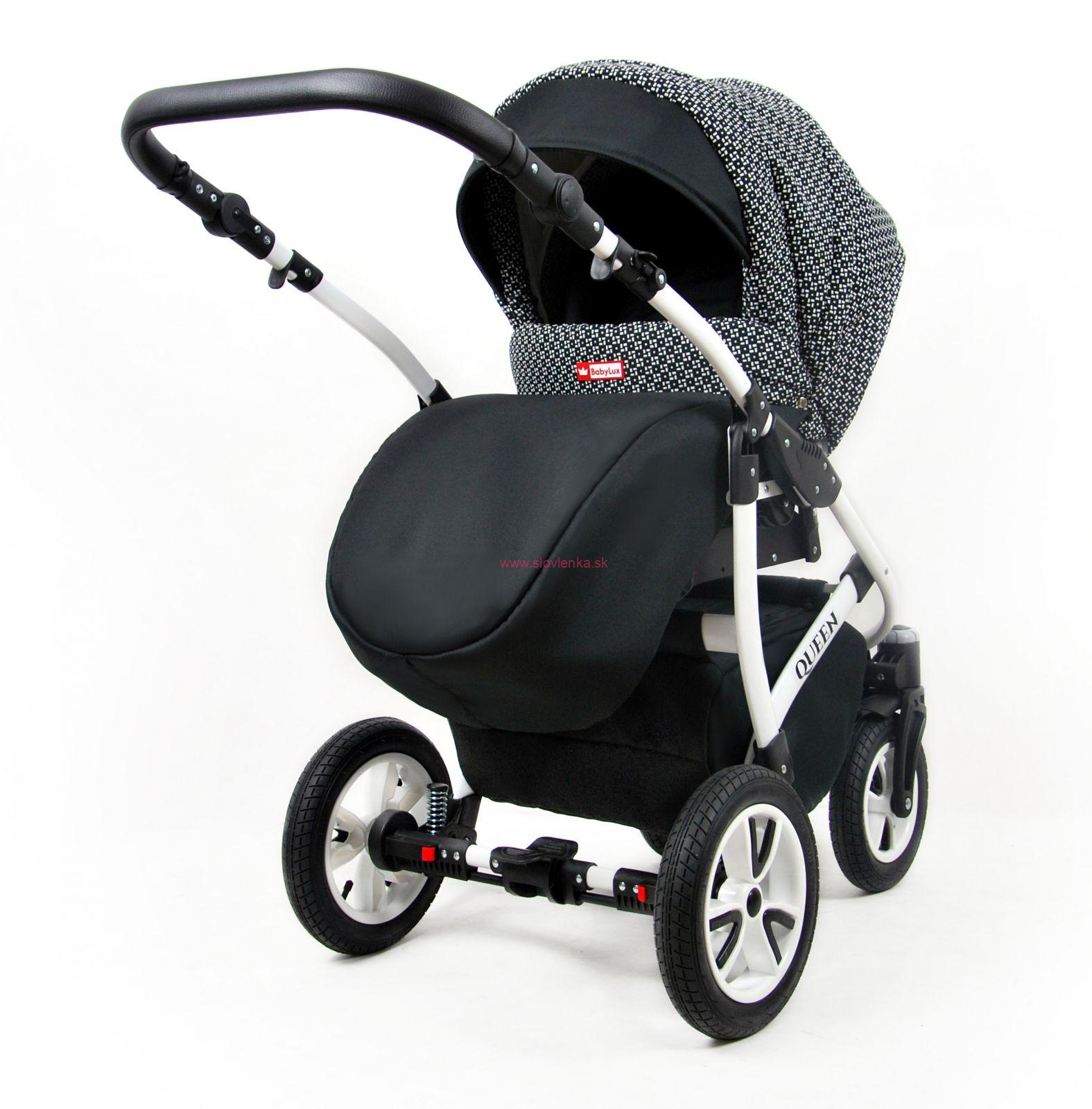 Kombinovaný kočík Raf-pol Queen - Elegance Chilli (3-kombinácia) 