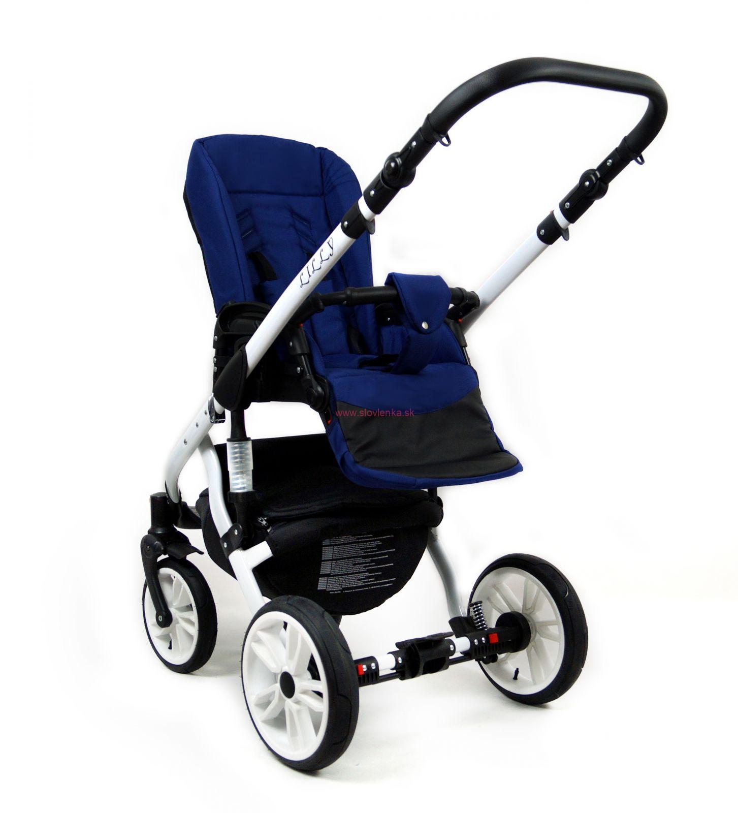 Kombinovaný kočík Raf-pol Lilly - Carbon (3-kombinácia)