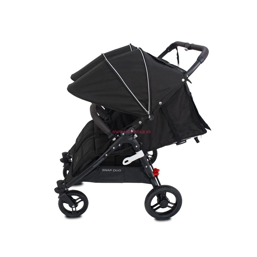 VALCO BABY Kočík dvojičkový Snap Duo Elite - liquorice