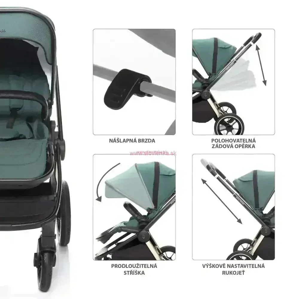 Športový kočík Move Cross 2, Antique Green/Gold