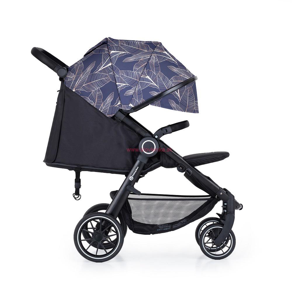 PETITE&MARS kočík Street+ RWS black + strieška limited 100 palmtree