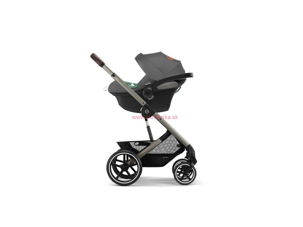 CYBEX športový kočík Balios S Lux - lava grey (silver frame) 