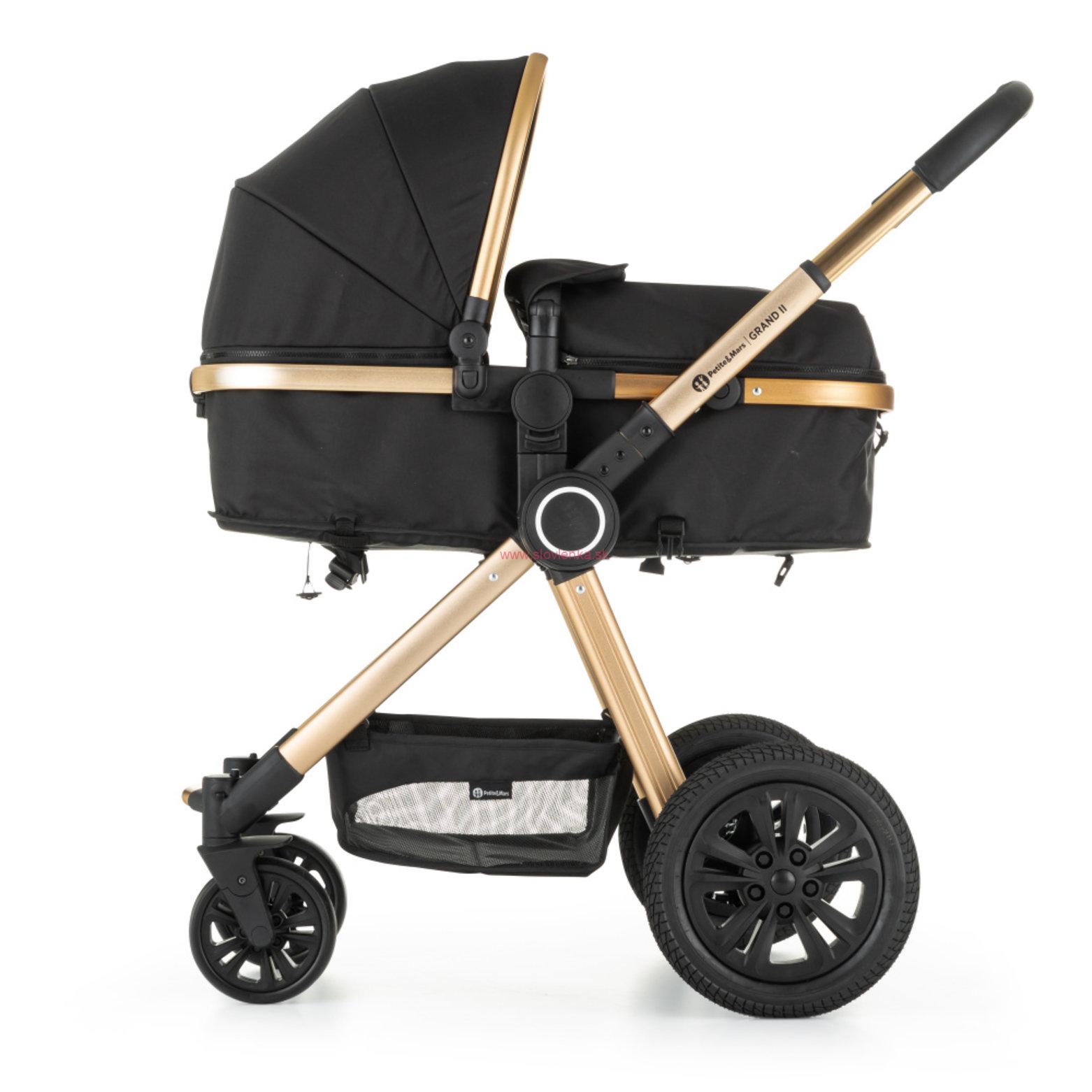 Kočík kombinovaný 2v1 Grand II Golden Ebony Petite&Mars