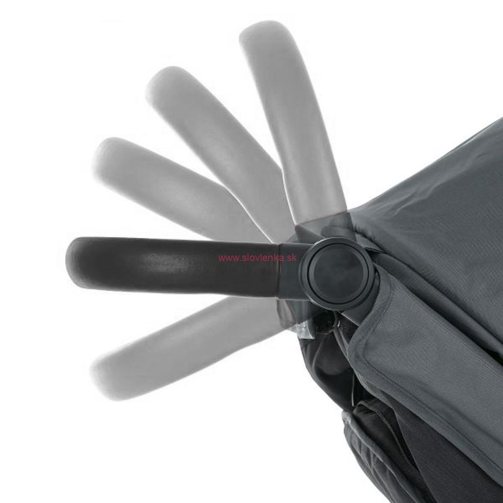 PETITE&MARS kočík športový Street+ RWS black mature olive complete