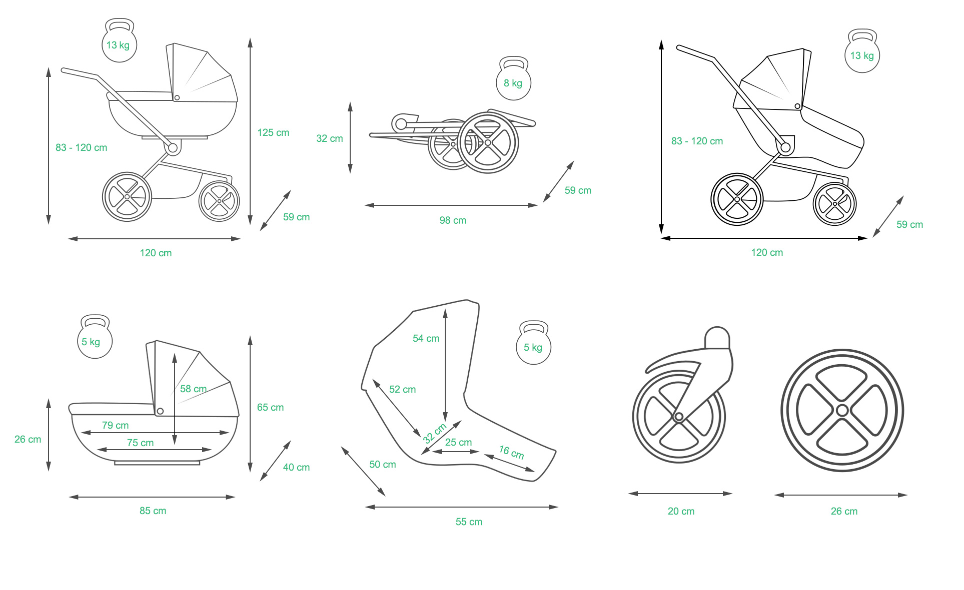 Detský kočík 4v1 BabyLux AIR ALU Sand Pearl+isofix základňa