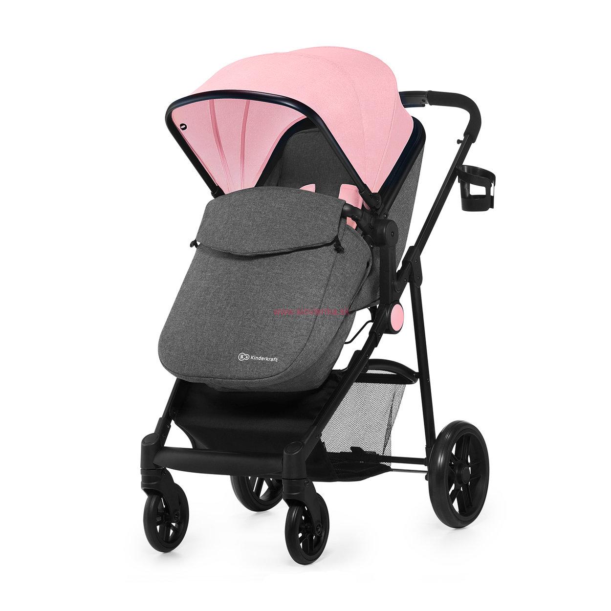 Kombinovaný kočík Kinderkraft Juli 2v1 - Pink 