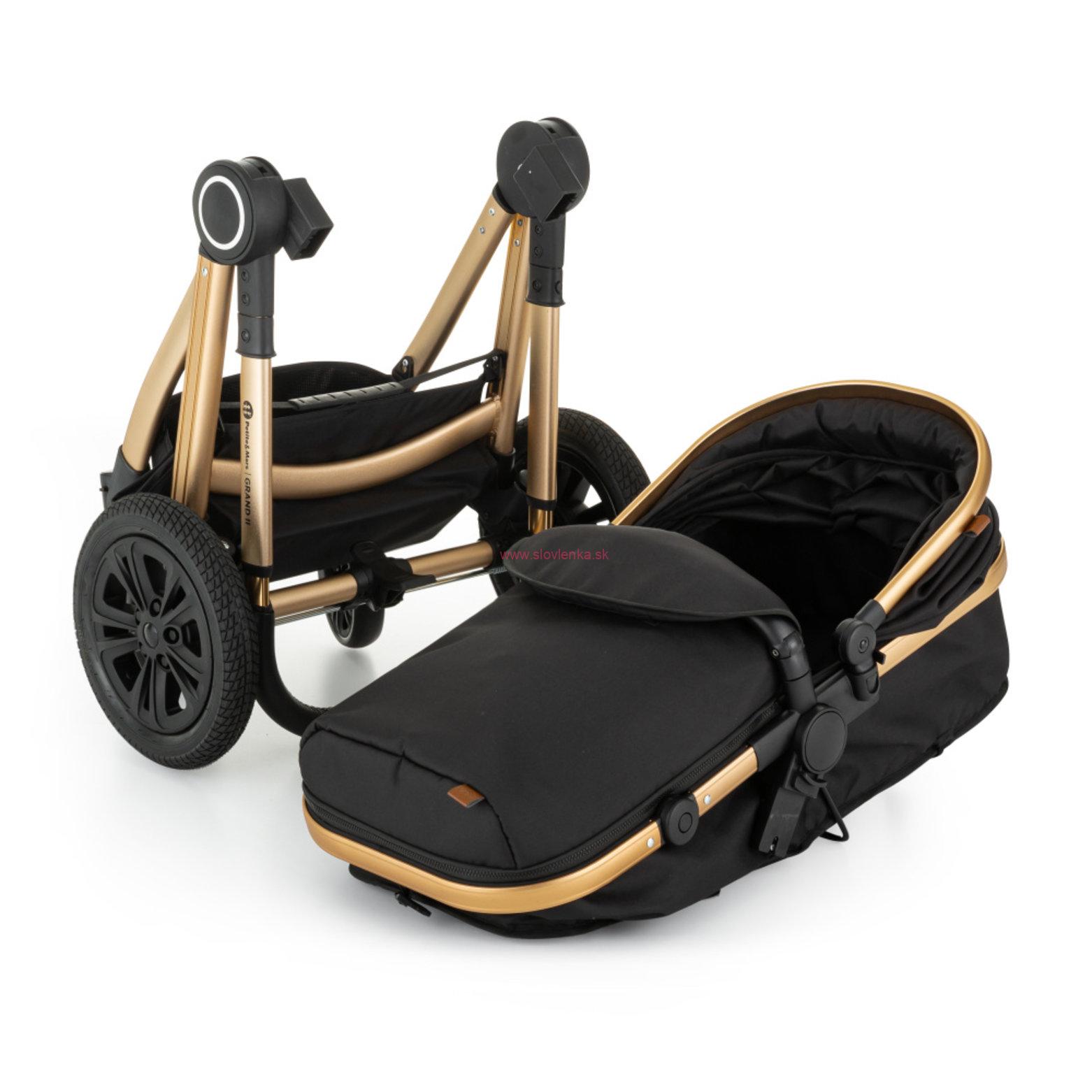 Kočík kombinovaný 2v1 Grand II Golden Ebony Petite&Mars