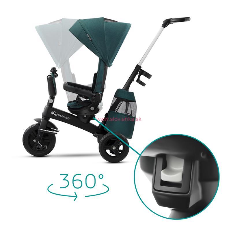 Trojkolka  Kinderkraft  Easytwist - Midnight Green