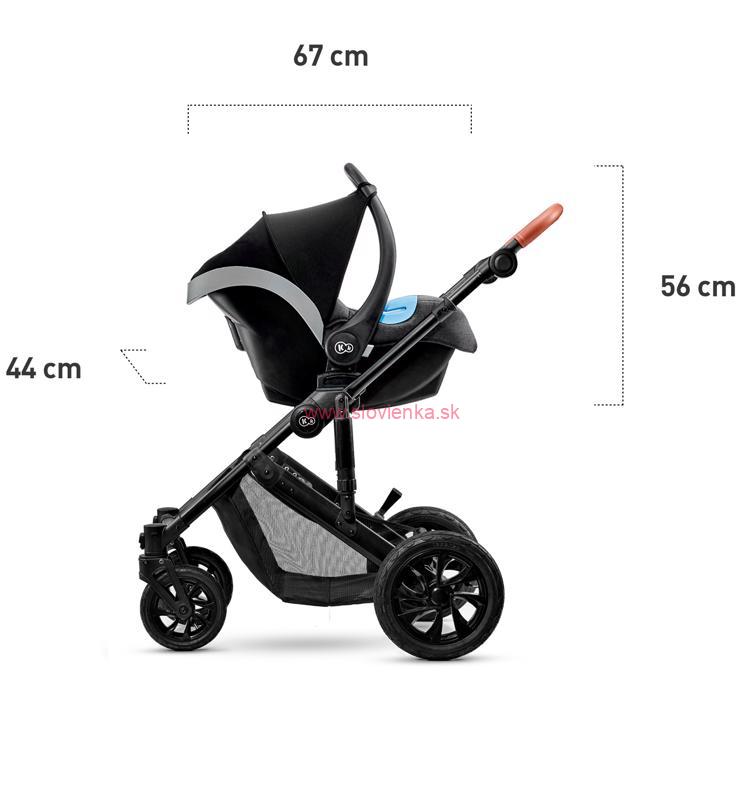 KINDERKRAFT Kočík kombinovaný Prime 3v1 Grey