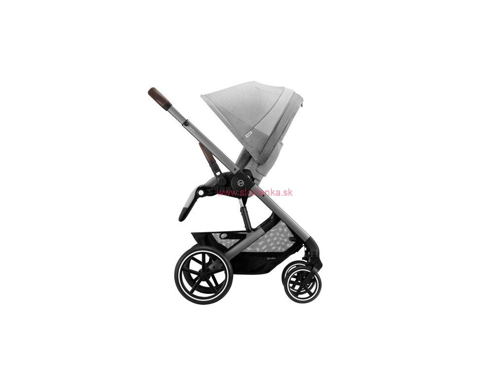 CYBEX športový kočík Balios S Lux - lava grey (silver frame) 